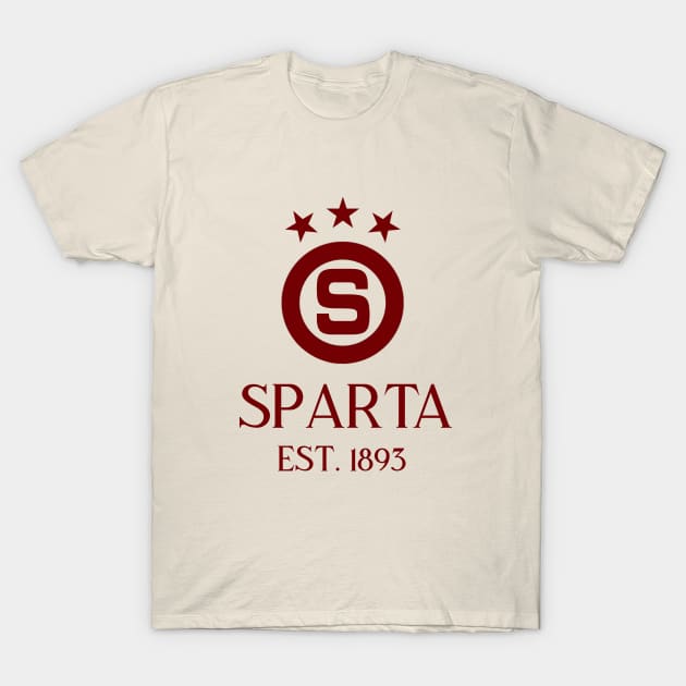 Sparta Praha Maroon T-Shirt by VRedBaller